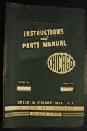Chicago Model 135 Instructions & Parts Manual